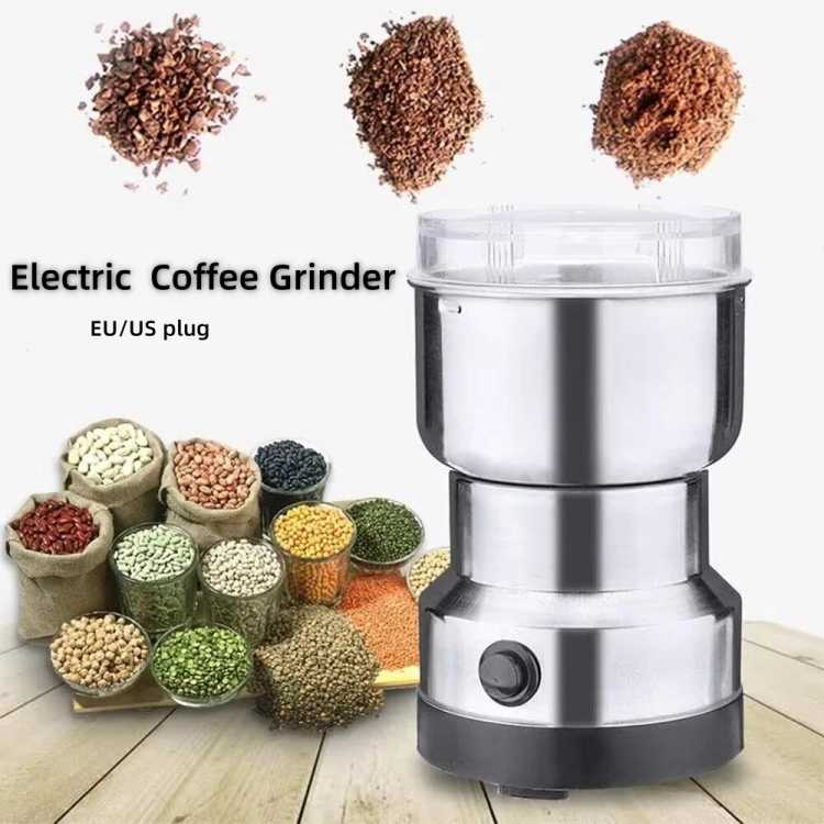 Household small bean grinder coffee grinder powder grinder electric grinder ultrafine grain stainless steel portable grinder NEW - AliExpress 6