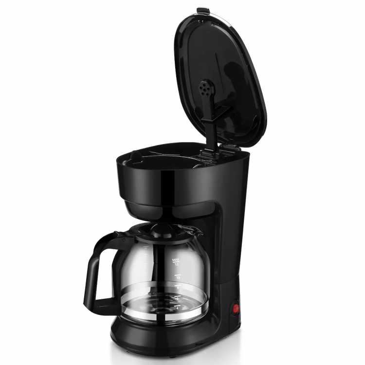 Enjoy a smooth, rich, satisfying cup of coffee with the Black 12-Cup Drip Coffee Maker with Removable Filter Basket - AliExpress 15