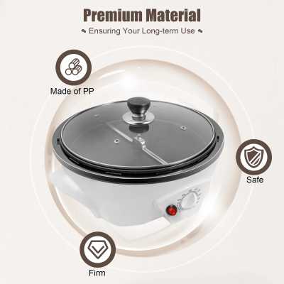 Coffee Bean Baking Machine 110v 800w Electric Roaster Household Coffee Bean Roasting Baking Machine Coffee Roasting Tool White - AliExpress 15