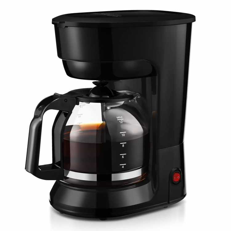 Enjoy a smooth, rich, satisfying cup of coffee with the Black 12-Cup Drip Coffee Maker with Removable Filter Basket - AliExpress 15