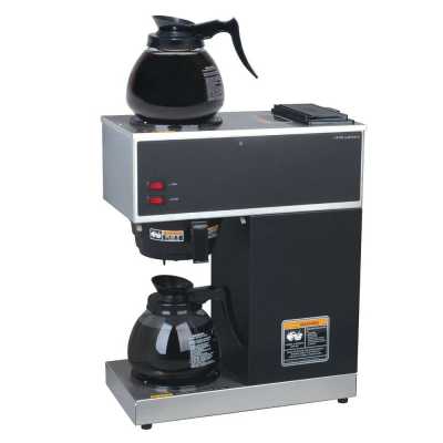 33200.0015 VPR-2GD 12-Cup Pourover Commercial Coffee Brewer with Upper and Lower Warmers and Two Glass Decanters, Black, St - AliExpress 15