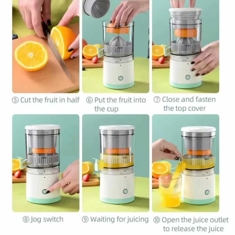 Wireless Automatic Orange Lemon Juice Portable Electric Juicer Separator Fruit Juicer Cup Household Juicer Mini Home Juicer - AliExpress 6