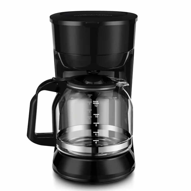 Enjoy a smooth, rich, satisfying cup of coffee with the Black 12-Cup Drip Coffee Maker with Removable Filter Basket - AliExpress 15